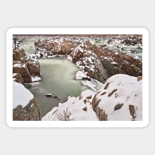 Great Winter Jade Falls Sticker